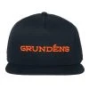 Grundens Logo Flat Brim Caps -Fishing Paradise GrundensLogo Cap Navy Front