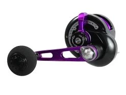 Jigging World Micro Jigging Lever Drag Reels -Fishing Paradise MJ BlackPurple side