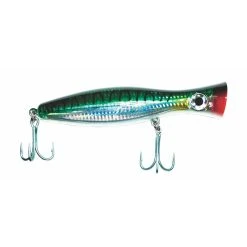Tsunami Surface Blaster Poppers -Fishing Paradise Tsunami Surface Blaster Popper Green Mackerel