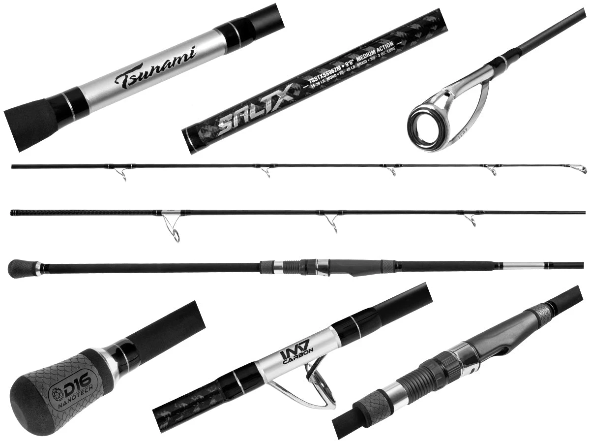 Tsunami SaltX Surf Spinning Rods 3 Tsunami SaltX Surf Spinning Rods