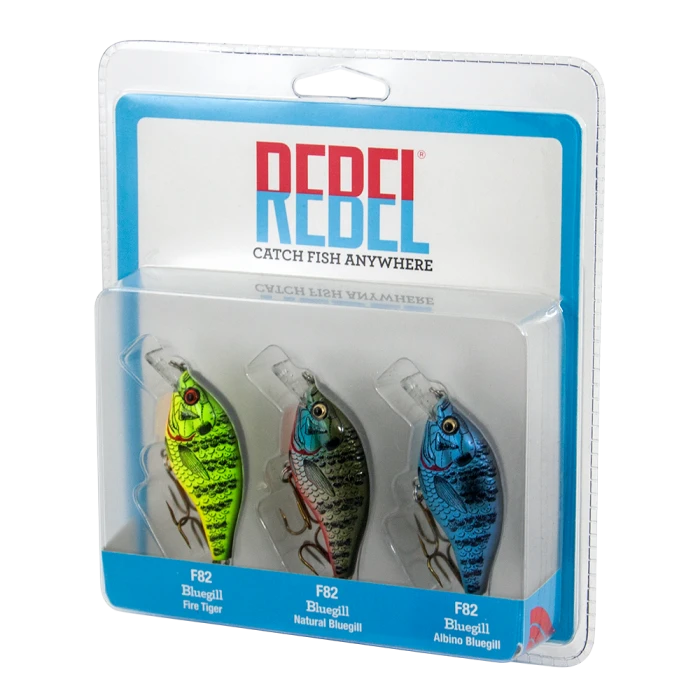 Rebel Bluegill 3 Pack Crankbaits 3 Rebel Bluegill 3 Pack Crankbaits