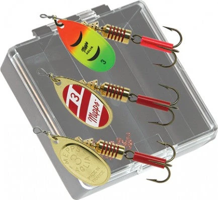 Mepps Bass Pocket Pac - #3 Aglia Plain Inline Spinners 2 Mepps Bass Pocket Pac - #3 Aglia Plain Inline Spinners