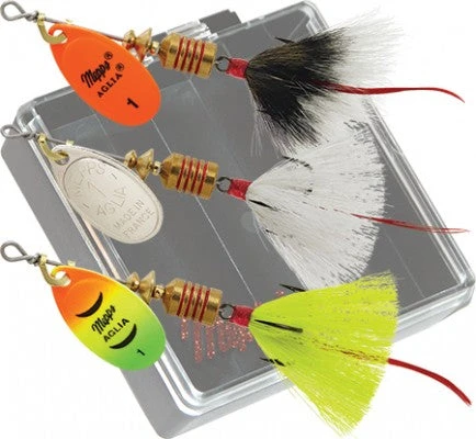Mepps Trout Pocket Pac - #1 Aglia Dressed Inline Spinners 3 Mepps Trout Pocket Pac - #1 Aglia Dressed Inline Spinners