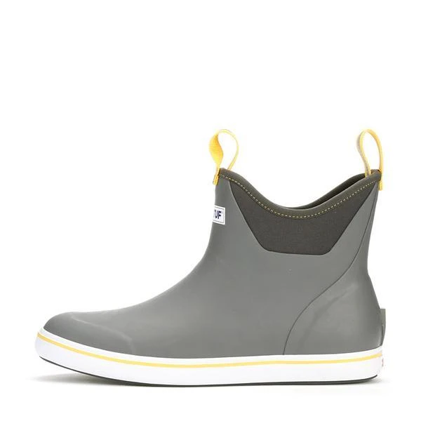 Xtratuf Men's 6" Ankle Deck Boots Gray/Yellow 4 Xtratuf Men's 6" Ankle Deck Boots Gray/Yellow - Image 2