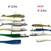 RonZ Z-FIN Big Game Series HD Soft Baits -Fishing Paradise z fins all sizes copy for website